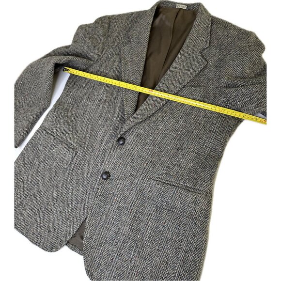 VINTAGE LEVIS Mens Tweed Blazer Sport Coat Casual Jacket Size 42R Wool Suit USA - Picture 7 of 10